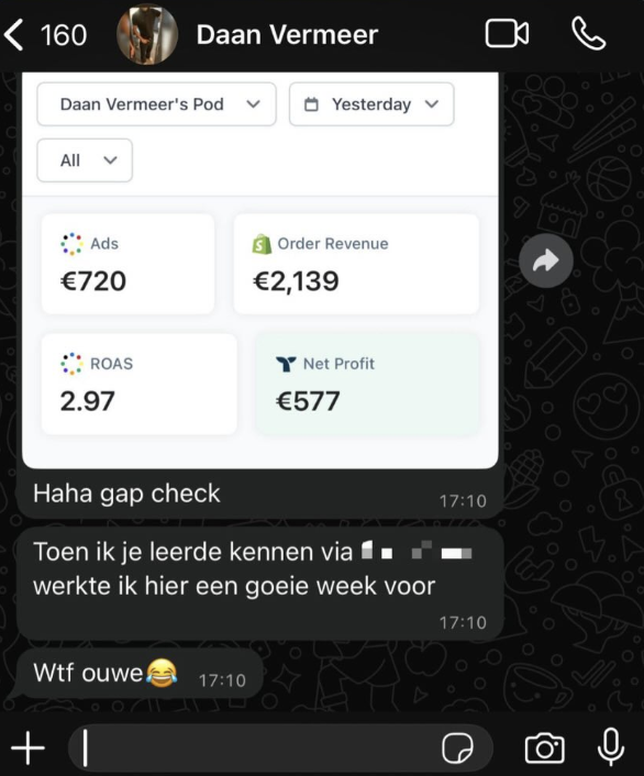 €2.1k in a day