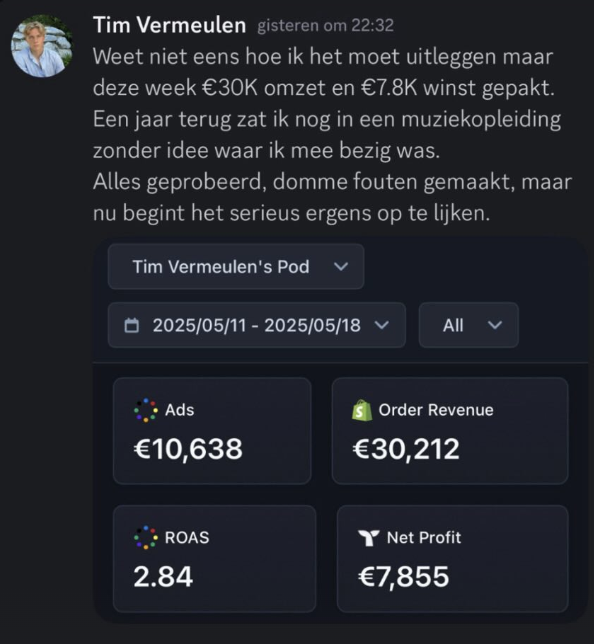 €30k in 1 week